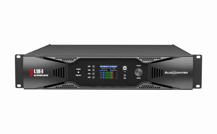 D4.10K-D Четырехканальный цифровой усилитель мощности со встроенным DSP